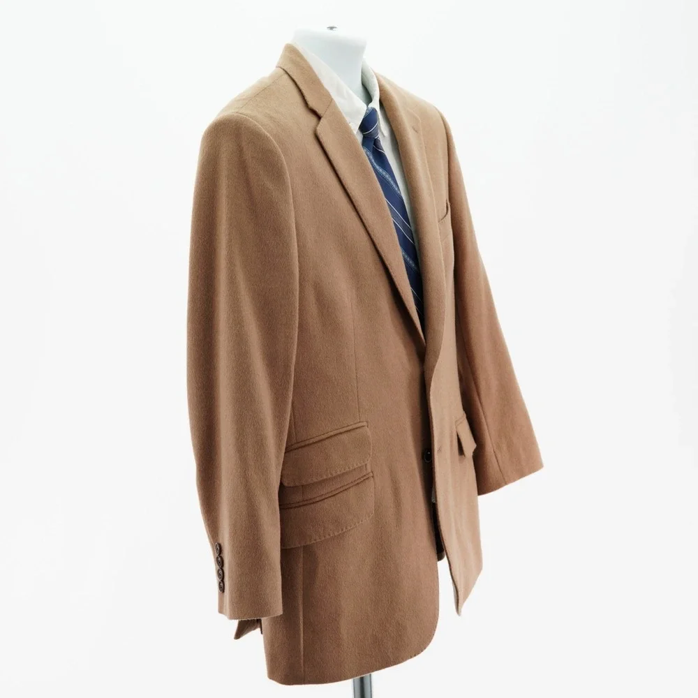 Banana Republic Tailored Fit Tan / Brown Camel Hair Wool Sport Coat 40S Tag 42R